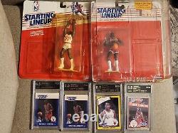 Michael Jordan 1988 and 1990 Kenner Starting Lineup Cards Graded! READ