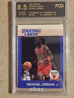 Michael Jordan 1988 and 1990 Kenner Starting Lineup Cards Graded! READ