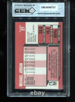 Michael Jordan 1989-90 Fleer #21 Basketball Card NBA Chicago Bulls GEM MINT 10