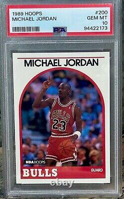 Michael Jordan 1989 Hoops #200 PSA 10 Gem Mint PERFECT CARD? FRESHLY GRADED