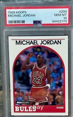 Michael Jordan 1989 Hoops #200 PSA 10 Gem Mint PERFECT CARD? FRESHLY GRADED