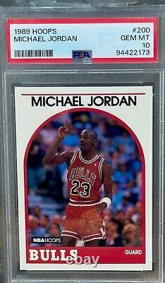 Michael Jordan 1989 Hoops #200 PSA 10 Gem Mint PERFECT CARD? FRESHLY GRADED