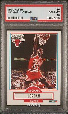 Michael Jordan 1990 Fleer #26 Psa Gem Mint 10 Chicago Bulls