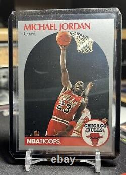 Michael Jordan 1990 NBA hoops #65 Basketball Card Chicago Bulls ODE TO DAD