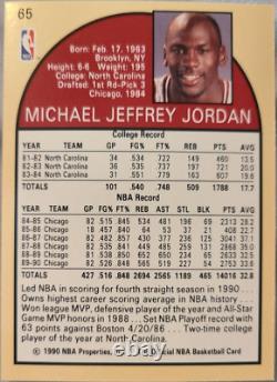 Michael Jordan 1990 Nba Hoops 65 Basketball Card