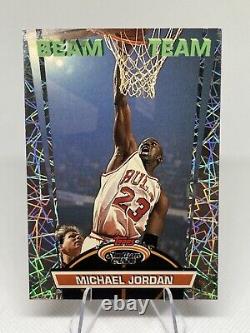 Michael Jordan 1992-93 Topps Stadium Club Beam Team #1 Chicago Bulls