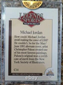 Michael Jordan 1992 Decade of Legends NSCC C14 Card 1/1 One of One Certificate