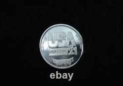 Michael Jordan 1992 Enviromint USA Basketball Dream Team Silver Round #5128