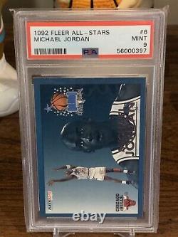 Michael Jordan 1992 Fleer All-Stars Insert #6 PSA 9 Mint Chicago Bulls