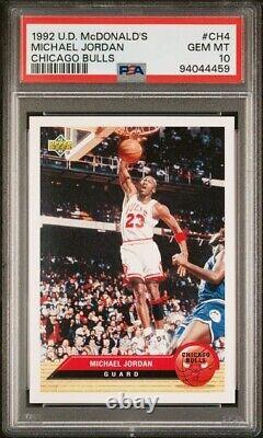 Michael Jordan 1992 U. D. McDonald's #CH4 PSA 10! Pop 118