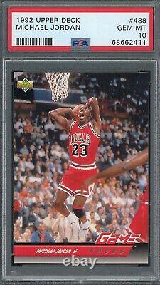 Michael Jordan 1992 Upper Deck Basketball Card #488 Graded PSA 10