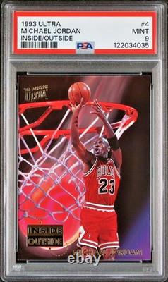 Michael Jordan 1993-94 Fleer Ultra Inside Outside #4 PSA 9 Bulls HOF GOAT