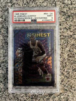 Michael Jordan 1995-96 Topps Finest Rookie/veteran Psa 9 Mint Insert Card #rv-20