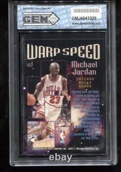 Michael Jordan 1995-96 Topps Stadium Club #WS1 Warp Speed Bulls GEM MINT 10