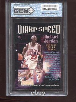 Michael Jordan 1995-96 Topps Stadium Club #WS1 Warp Speed Bulls GEM MINT 10