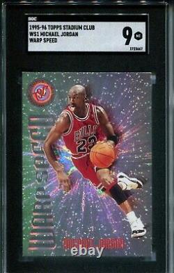 Michael Jordan 1995-96 Topps Stadium Club #WS1 Warp Speed SGC 9 MINT