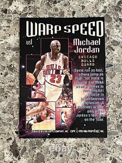 Michael Jordan 1995-96 Topps Stadium Club Warp Speed #WS1 Insert Foil Refractor