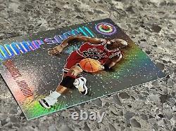 Michael Jordan 1995-96 Topps Stadium Club Warp Speed #WS1 Insert Foil Refractor
