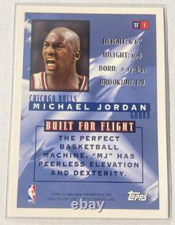 Michael Jordan 1995-96 Topps Top Flight Insert Card #TF1 Chicago Bulls