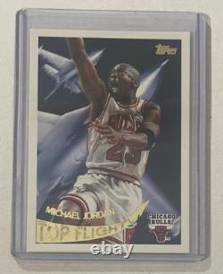 Michael Jordan 1995-96 Topps Top Flight Insert Card #TF1 Chicago Bulls