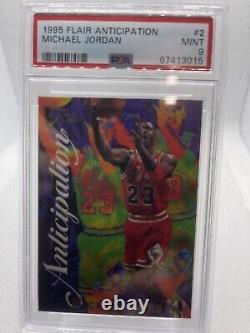 Michael Jordan 1995 Fleer Flair #2 Anticipation Embossed Insert Psa 9