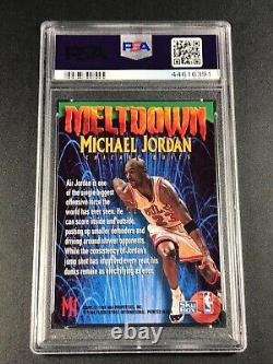 Michael Jordan 1995 Skybox Premium #m1 Meltdown Foil Insert Psa 9 Rare Grade