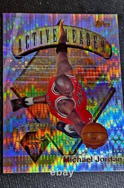 Michael Jordan 1995 Topps #1 Power Boosters Active Leader Scoring Mint condition