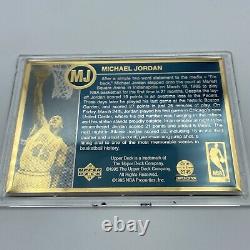Michael Jordan 1995 Upper Deck 24k Gold Card LIMITED # /2345 Rare Promo