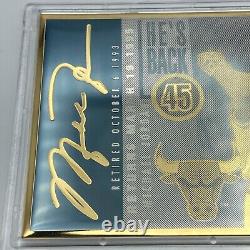 Michael Jordan 1995 Upper Deck 24k Gold Card LIMITED # /2345 Rare Promo