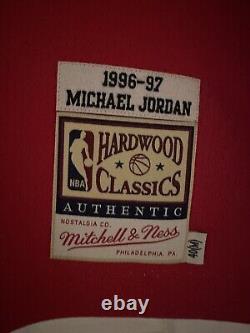 Michael Jordan 1996-1997 Finals Jersey Away Red Medium 40