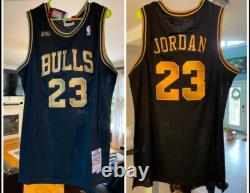 Michael Jordan 1996-97 Gold NBA Finals Edition Basketball Jersey XL