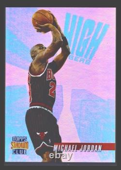 Michael Jordan 1996-97 Topps Stadium Club #HR14 High Risers Blank Back Bulls