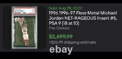 Michael Jordan 1996 Fleer Metal Net Rageous PSA 9 Mint? Low Pop