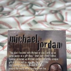 Michael Jordan 1996 Skybox Metal #6 Steel Slammin' (damaged)