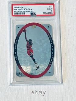 Michael Jordan 1996 Upper Deck SPx Holoview Heroes H1 PSA 9 Chicago Bulls
