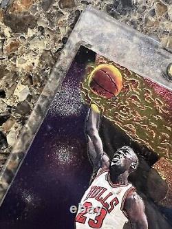 Michael Jordan 1997-98 SkyBox Metal Universe #23 Super Rare Chicago Bulls HOF