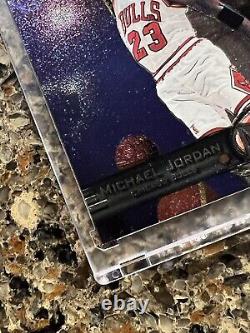 Michael Jordan 1997-98 SkyBox Metal Universe #23 Super Rare Chicago Bulls HOF