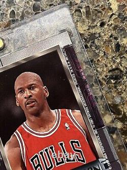 Michael Jordan 1997-98 SkyBox Metal Universe #23 Super Rare Chicago Bulls HOF