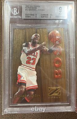 Michael Jordan 1997-98 Skybox Z-force Basketball #10 Super Boss Insert Bgs 9.0