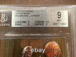 Michael Jordan 1997-98 Skybox Z-force Basketball #10 Super Boss Insert Bgs 9.0