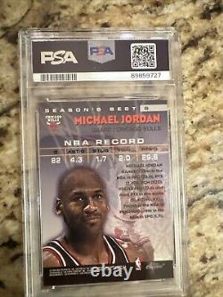 Michael Jordan 1997-98 Topps Chrome #6 Season's Best Shooting Stars PSA 9 Bulls