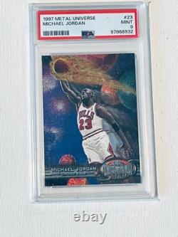 Michael Jordan 1997 SkyBox Metal Universe #23 PSA 9 Chicago Bulls