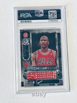 Michael Jordan 1997 SkyBox Metal Universe #23 PSA 9 Chicago Bulls