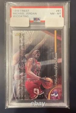 Michael Jordan 1998 Finest Basketball Card PSA 8 Legendary NBA Icon Status