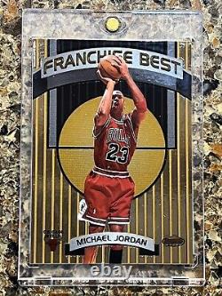 Michael Jordan 1999 Topps Finest Franchise Best Chicago Bulls HOF Rare SSP Mint