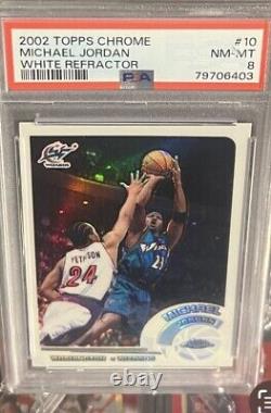 Michael Jordan 2002 Topps Chrome Refractor /249 PSA 8