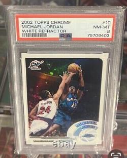 Michael Jordan 2002 Topps Chrome Refractor /249 PSA 8