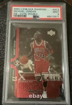 Michael Jordan 2004-05 Upper Deck Black Diamond Cuts Double Red Psa 9 Nm-mt