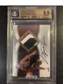 Michael Jordan 2006-07 UD Exquisite Autograph Patches /100 BGS 9.5