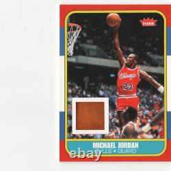 Michael Jordan 2007 Fleer 1986 RC Game-Used Floor Patch Rare SP